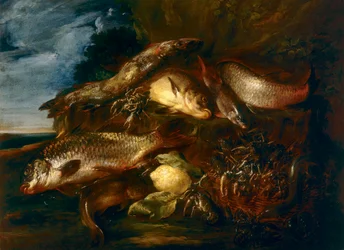 Stillleben mit Fisch